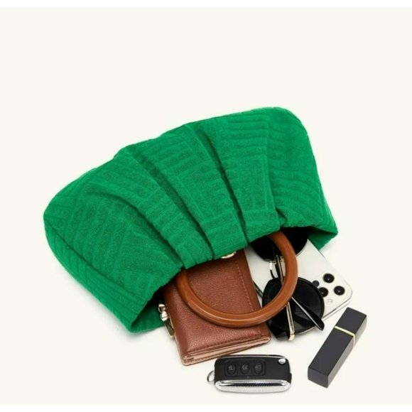 NWT - Green Jacquard Women's Elegant Clutch (SKU 0068) - Picture 3 of 7